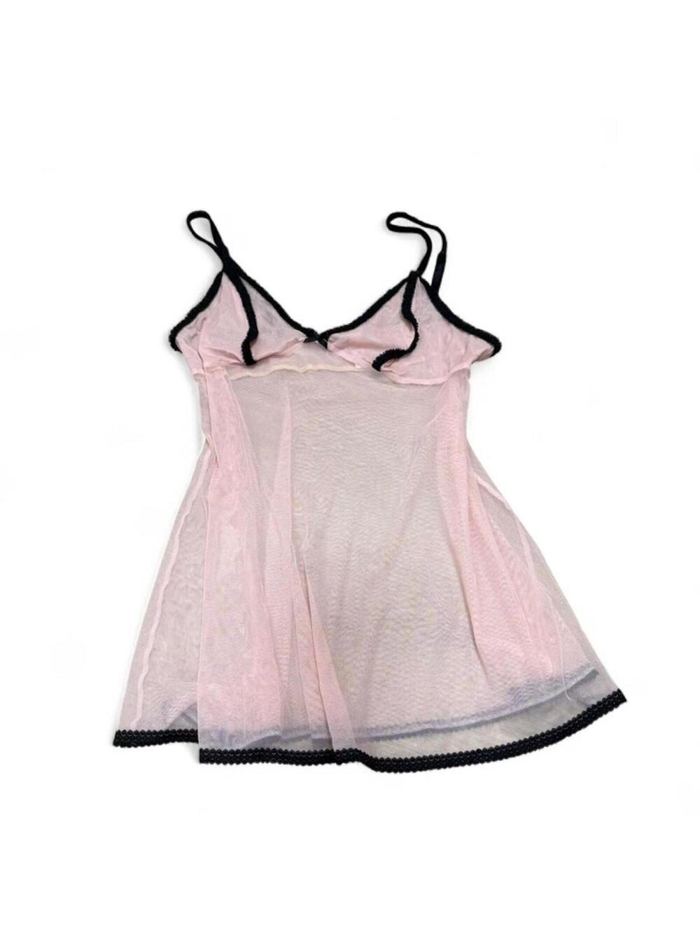 Victoria's Secret pink mesh babydoll dress
